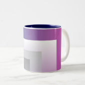 Fuchsienblau grau zweifarbige tasse (VorderseiteRechts)