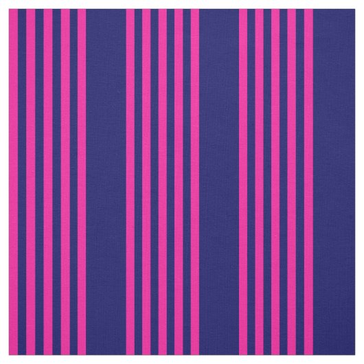 Fuchsienblauer Fünf Streifen Stoff (Muster)