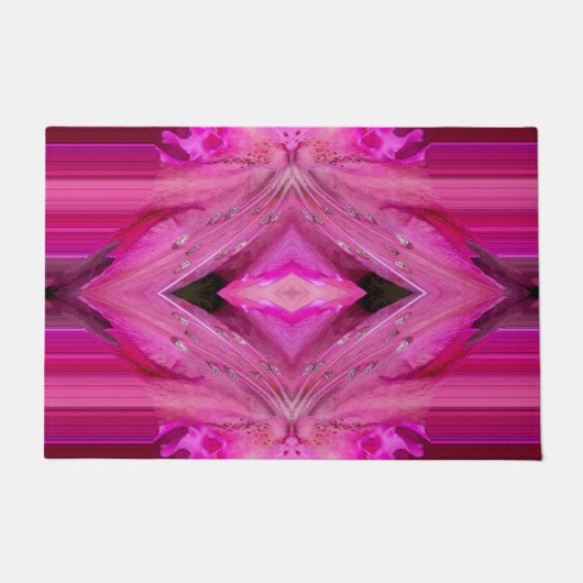 Fuchsienblüte abstrakt fußmatte (Vorderseite)