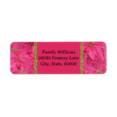 Fuchsienfarbene Poinsettien, Gewohnheitsmuster (Vorne)