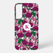 Fuchsienmonogramm Samsung Galaxy Hülle (Rückseite)