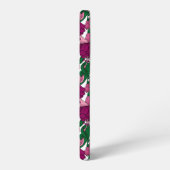 Fuchsienmonogramm Samsung Galaxy Hülle (Linke Seite)