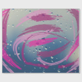 Fuchsienopapier Geschenkpapier (Flach)