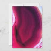 Fuchsienrosa-Agrotte-Scheiben-Brautparty Einladung (Rückseite)