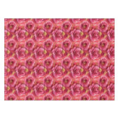 Fuchsienrosa Aquarellfarben-Rose mit Golddiva Tischdecke (Vorderseite (Horizontal))