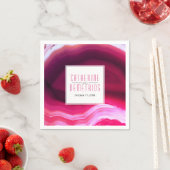 Fuchsienrosa-Schleife Serviette (Beispiel)