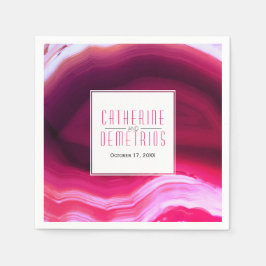 Fuchsienrosa-Schleife Serviette