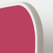 Fuchsienrosa und weiße moderne Monogramm Pickleball Schläger (Linke Seite)