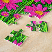 Fuchsienrosa Wildblumen in einem Feld Puzzle (Seite)