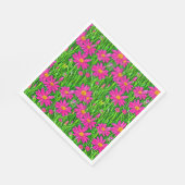 Fuchsienrosa Wildblumen in einem Feld Serviette (Ecke)