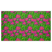 Fuchsienrosa Wildblumen in einem Feld Stoff (Fat Quarter (45,7 x 55,9 cm))