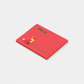 Fuchsig Persönlich Post-it Klebezettel (angewinkelt)