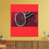 Fuchsige Marienkäfer-Braut Leinwanddruck (Insitu (Wohnzimmer))