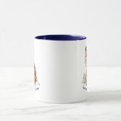 Fuchsiger Fuchs mit botanischen Akzenten Tasse (Zentrum)