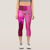 Fuchsischer Fantasie, lila Capri Leggings (Vorderseite)