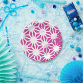 Fuchsisches geometrisches Muster Pappteller (Party)