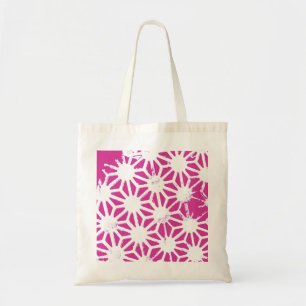 Fuchsisches geometrisches Muster Tragetasche