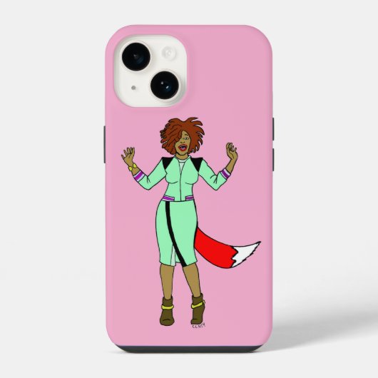 Füchsisches Mädchen iPhone Hülle (Rückseite)
