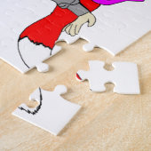 füchsisches Mädchen-Knopf Puzzle (Seite)