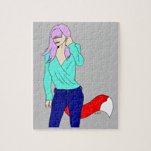 füchsisches Mädchen Puzzle (Vertikal)