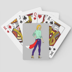 füchsisches Mädchen  Spielkarten
