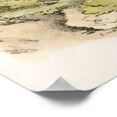 Fuchsjagd Aquarell Poster (Ecke)
