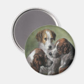 Fuchsjagd Hunde Magnet (Vorderseite/Rückseite)