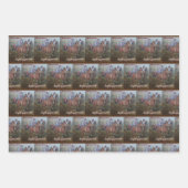 Fuchsjagd Wrapping Paper Flat Sheet Set 3 Geschenkpapier Set (Vorderseite 2)