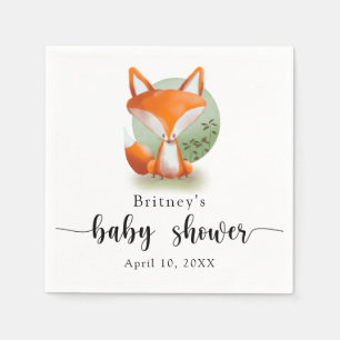Fuchsjunges - Babyparty Serviette