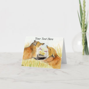 Fuchskampf Dankeskarte