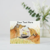 Fuchskampf Postkarte (Stehend Vorderseite)