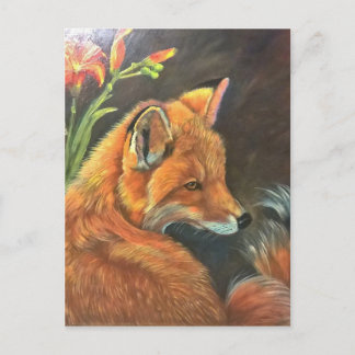 Fuchslandschaft Malerei Handkunst Natur Postkarte