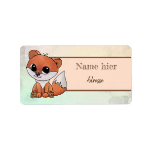 Füchslein Adressaufkleber