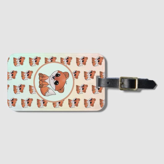 Füchslein gepäckanhänger (Vorderseite (Horizontal))