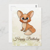 Füchslein Postkarte (Vorne/Hinten)