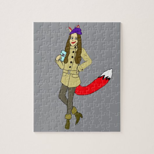 Fuchsmädchen Puzzle (Vertikal)