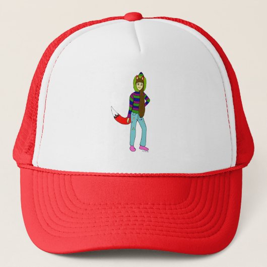Fuchsmädchen Truckerkappe (Vorderseite)
