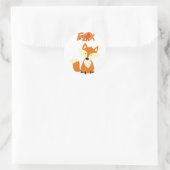 Fuchsnachrichten Runder Aufkleber (Tasche)