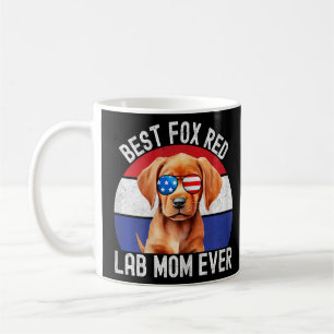 Fuchsrote Lab Mom Labrador Retriever Vintage Retro Kaffeetasse