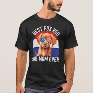 Fuchsrote Lab Mom Labrador Retriever Vintage Retro T-Shirt