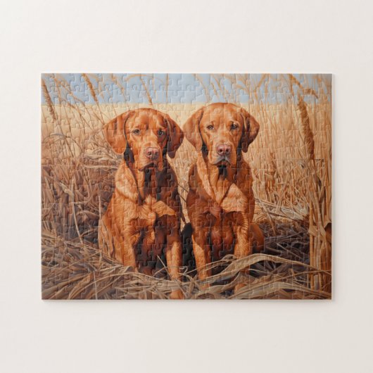 Fuchsrote Labrador Retriever Puzzle (Horizontal)