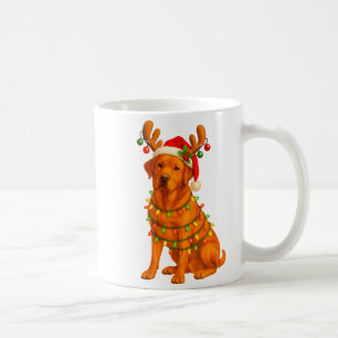 Fuchsroter Lab Christmas Tree Licht Pyjama Labrado Kaffeetasse