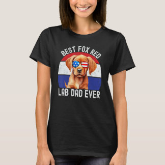 Fuchsroter Lab Dad Labrador Retriever Vintage Retr T-Shirt