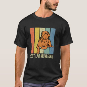 Fuchsroter Lab-Mama Labrador Retriever Vintage pas T-Shirt