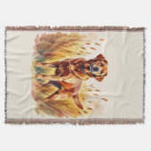 Fuchsroter Labrador Retriever Hund Decke (Vorderseite)