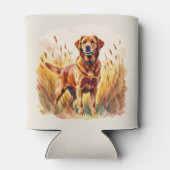 Fuchsroter Labrador Retriever Hund Dosenkühler (Rückseite)