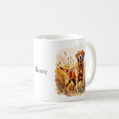 Fuchsroter Labrador Retriever Hund Kaffeetasse (VorderseiteRechts)