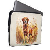 Fuchsroter Labrador Retriever Hund Laptopschutzhülle (Vorne Rechts)