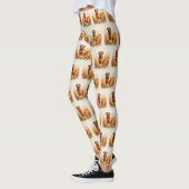 Fuchsroter Labrador Retriever Hund Leggings (Links)