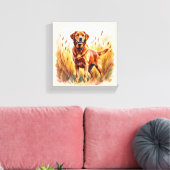 Fuchsroter Labrador Retriever Hund Leinwanddruck (Insitu (Wohnzimmer))